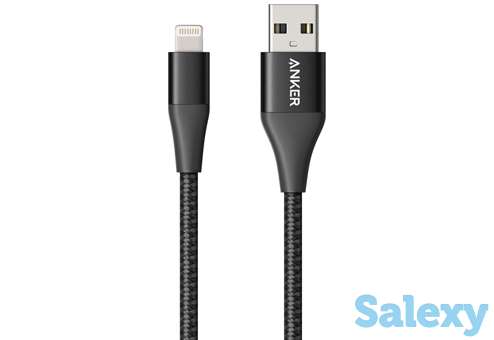 Кабель для ipod, iphone, ipad anker powerline+ ii lightning to usb 0.9m (a8452h11). черный, фотография 2