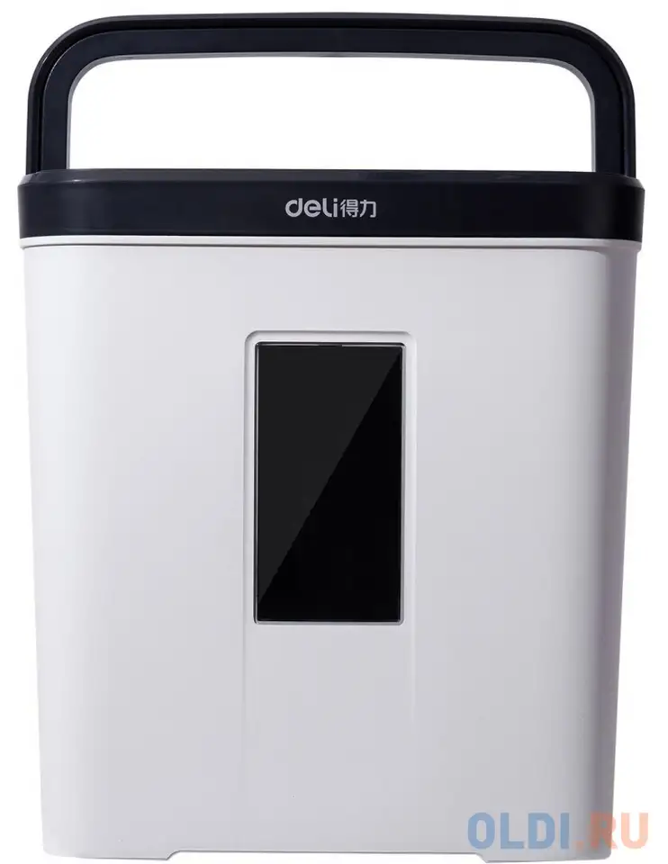 Шредер deli e9939 белый (секр.p-4)/фрагменты/5лист./12лтр./скобы, фотография 1