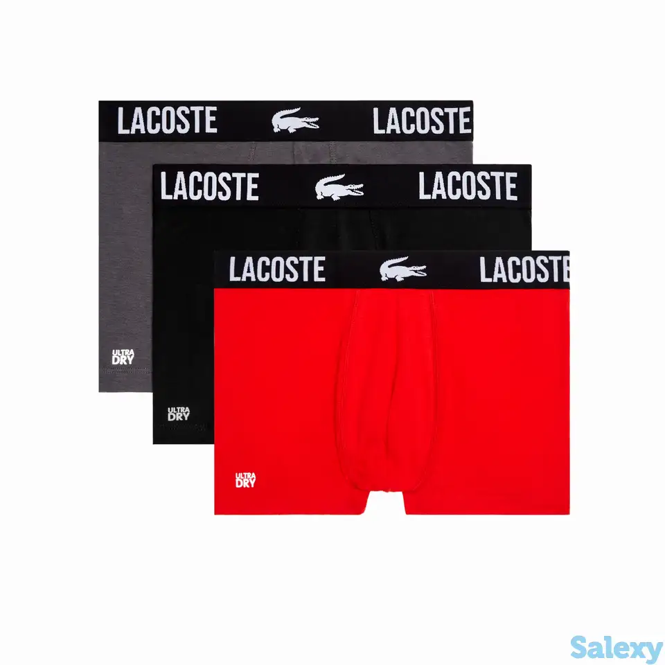 Мужское нижнее бельё lacoste (3 шт.), фотография 1
