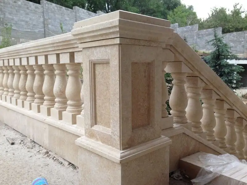 Продам каменные перила, тумбы, балюстрады на заказ. Мрамор, гранит, оникс, фотография 1