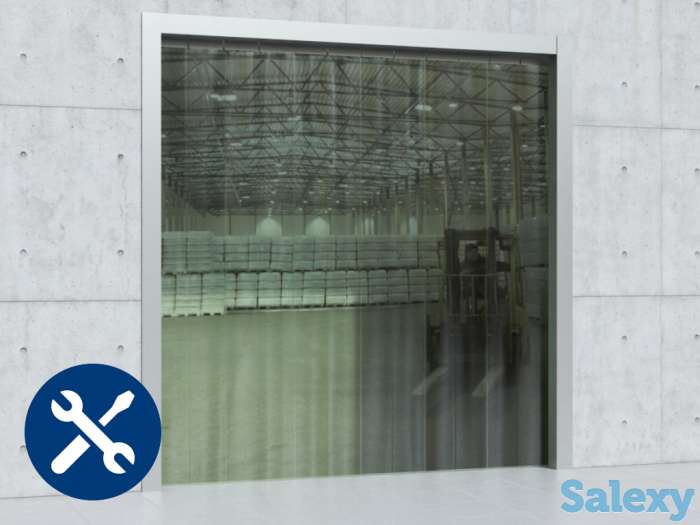 Монтаж полосовых\пленочных завес ПВХ, фотография 3