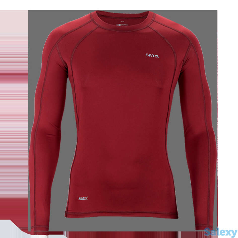 Термобелье майка сивера годобль д(м) с длинными рукавами мужская гранат, фотография 1