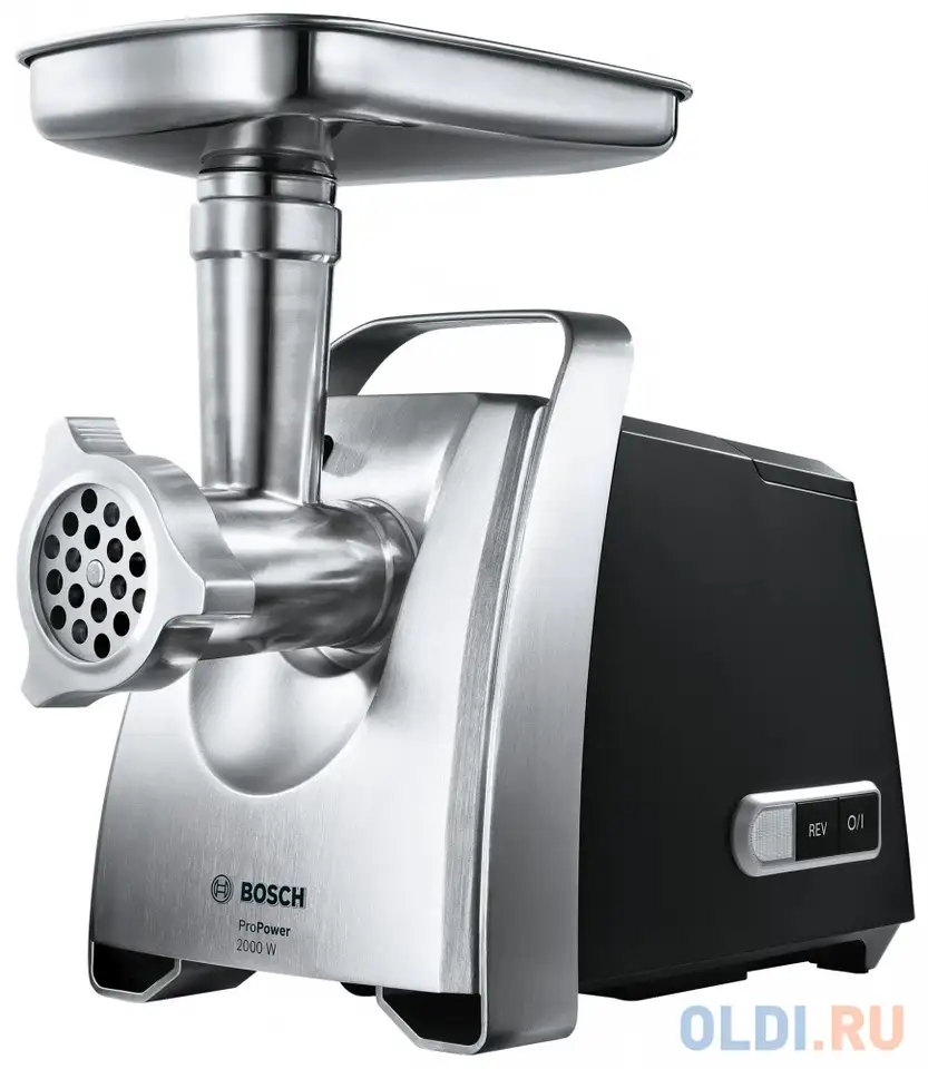 Мясорубка bosch mfw68640 800вт серебристый/черный, фотография 1