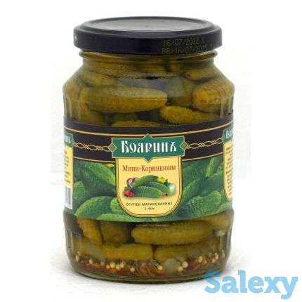 Корнишоны маринованные с/б, ж/б 1-4 см/ 3-6 см/, фотография 1