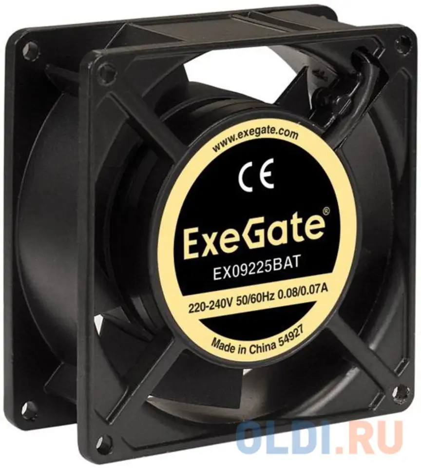 Exegate ex289004rus вентилятор 220в exegate ex09225bat (92x92x25 мм, 2-ball (двойной шарикоподшипник, фотография 1