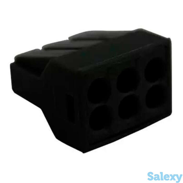 Строительно-монтажные клеммы CМК-6 (6х2,5 мм2)  с пастой 50 шт/уп, 60 шт, фотография 1