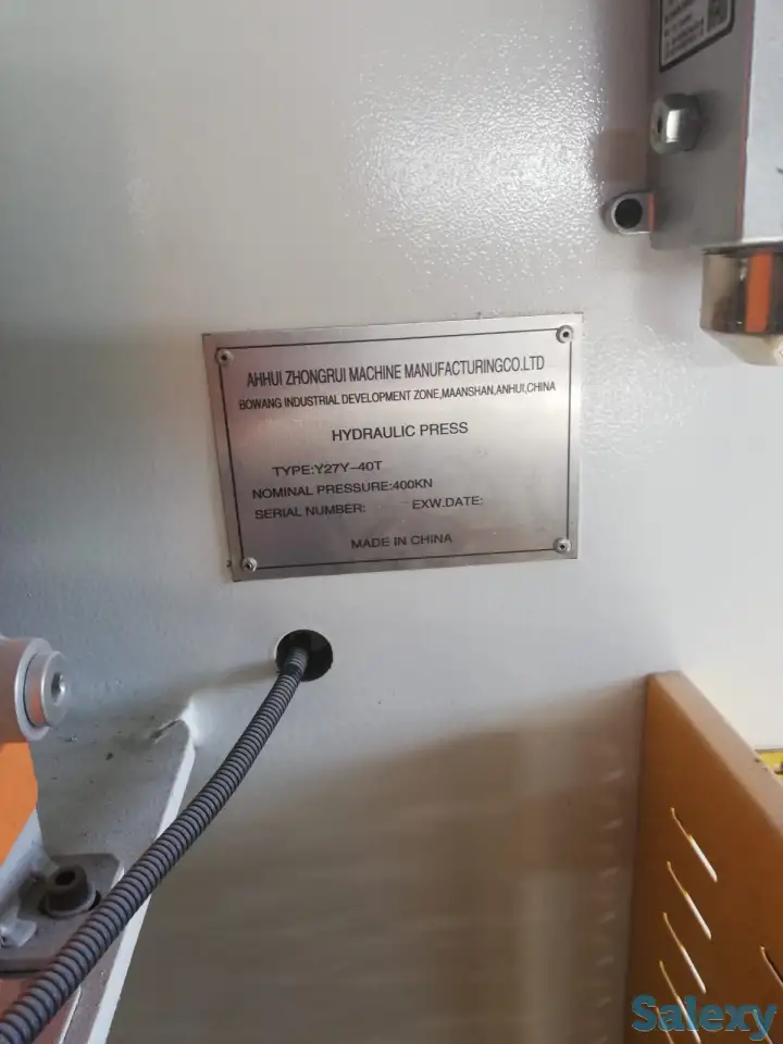 Продам новый Гидравлический пресс без ЧПУ, модель Y27Y-40T, фотография 4