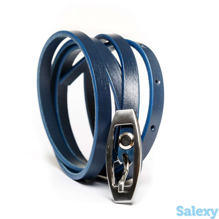 Ремень женский almeda dark blue, фотография 1