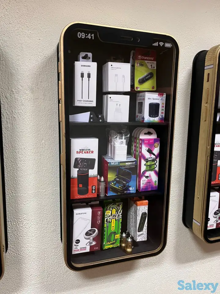 Полка-витрина для аксессуаров мобильных телефонов., фотография 2