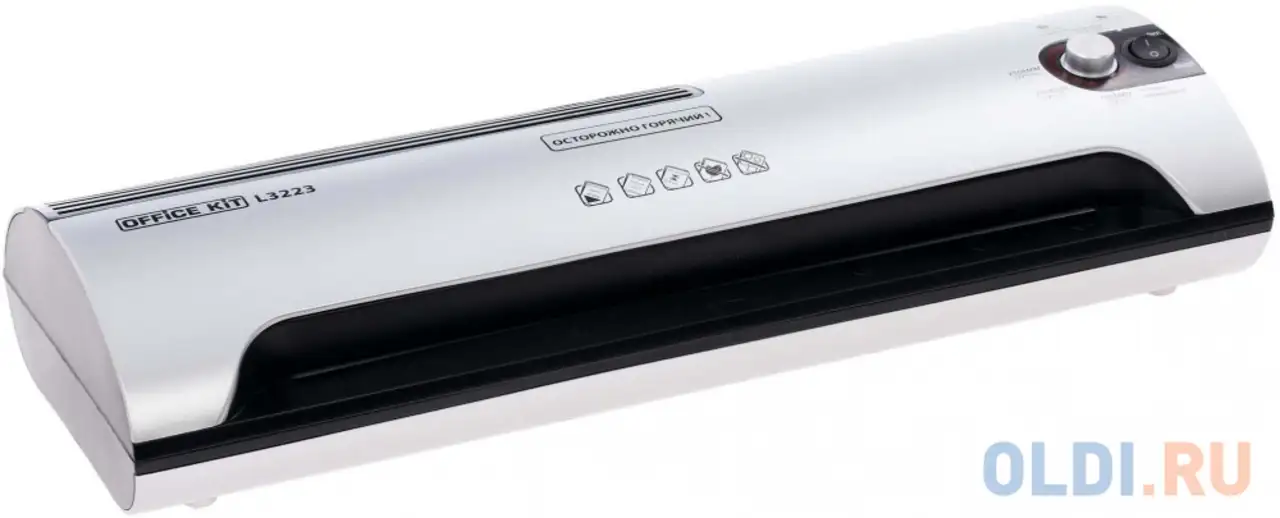 Ламинатор office kit l3223 a3 75х150 мкм 35 см/мин бело-черный, фотография 1