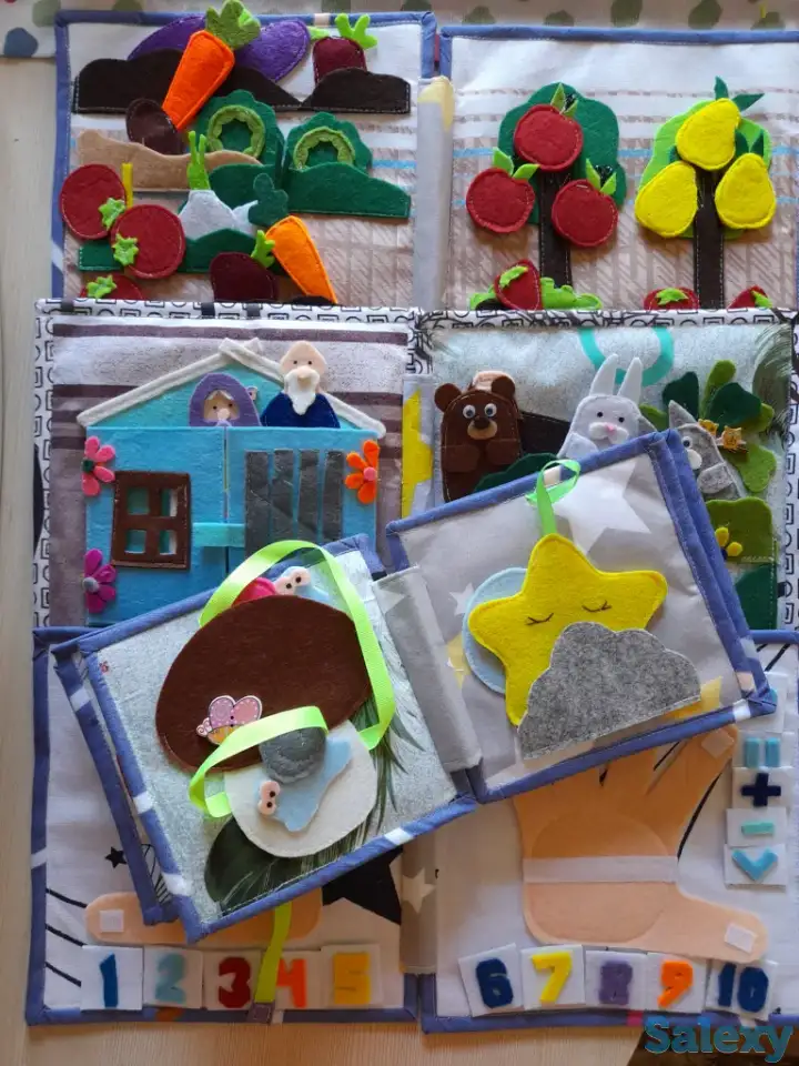 Развивающие книжки из фетра, фотография 4