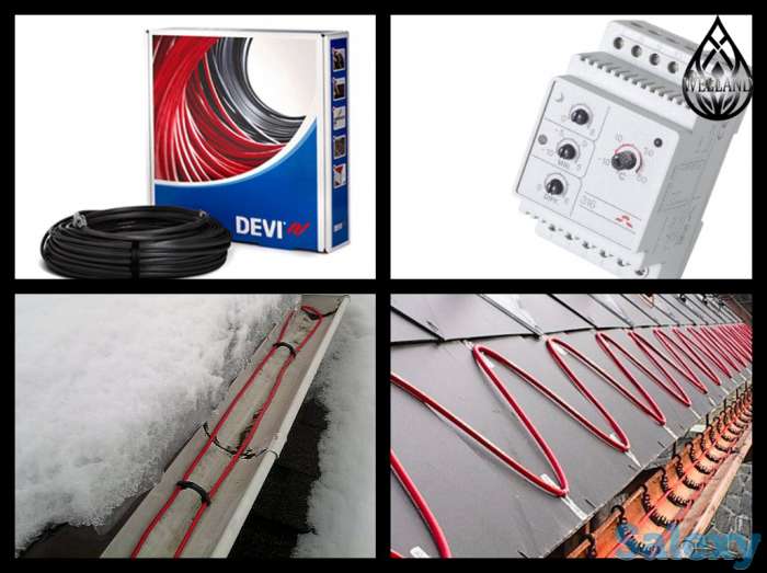Греющий кабель для обогрева Водостоков, желобов и кровли, фотография 1