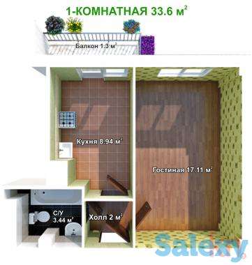 Однакомнатная Квартиры в ЖК Асыл Арман, фотография 5