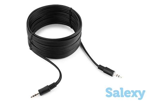 Кабель удлинитель cablexpert cca-404-5m, mini-jack 3.5mm, 5m. черный, фотография 2
