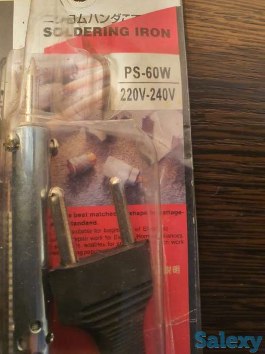 Электропаяльник, 60 Ватт, 220V-240V, паяльник, фотография 4