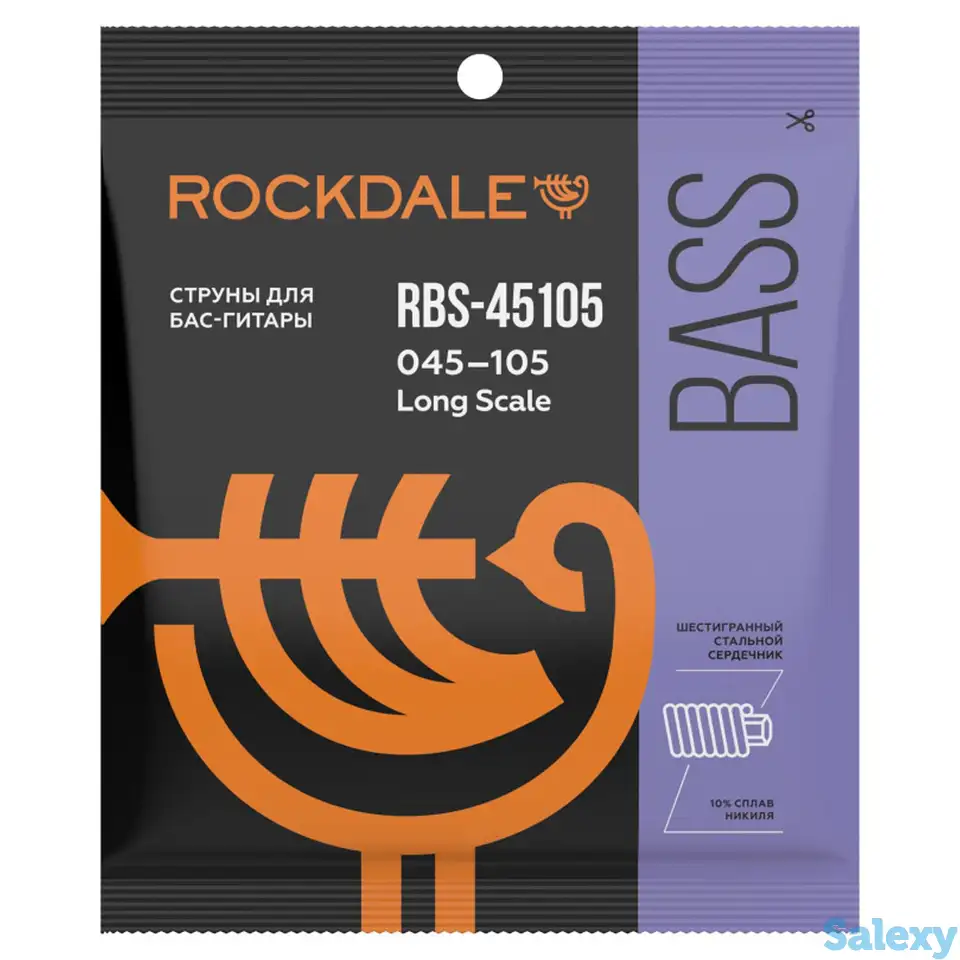 Струны для 4-струнной бас-гитары rockdale rbs-45105, фотография 1