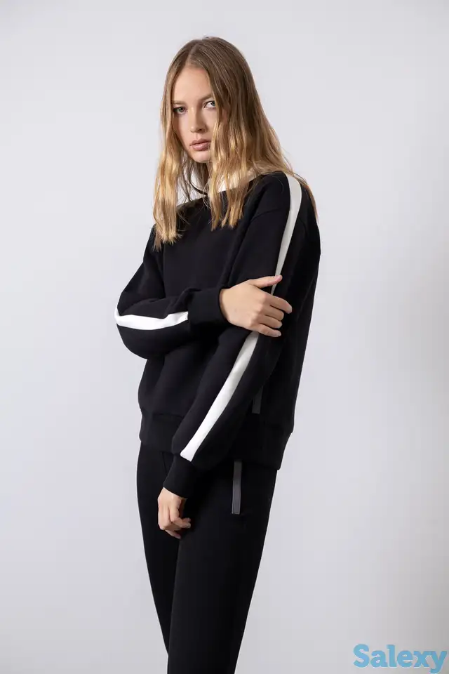 Свитшот с контрастными вставками vassa&co, фотография 1