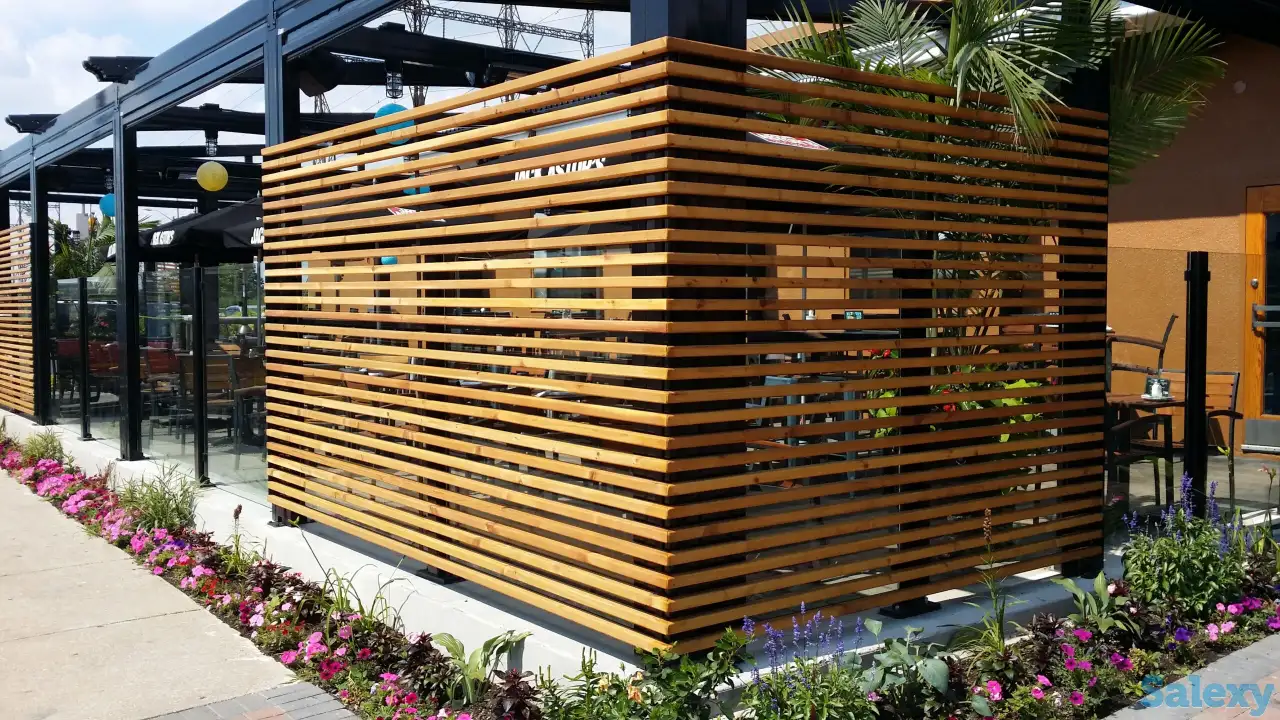 Ограждения из дерева для летних кафе, фотография 1