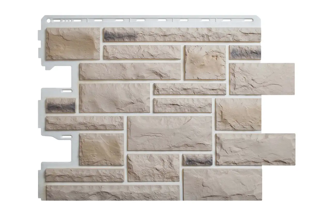 Фасадные панели для дома, Размеры: 114х65.2; 0.455х1.09; 0.6х1.2..., Материал: пенополистирол..., фотография 1