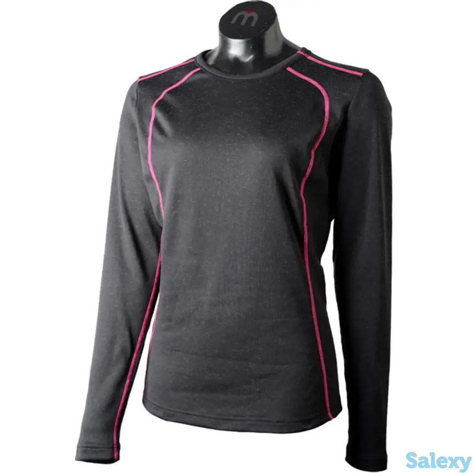 Термокофта mico women long sleeve round neck nero magenta, фотография 14
