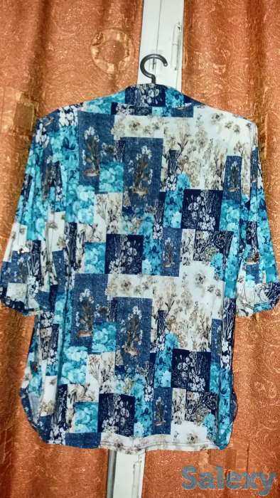 Блузка-рубашка трикотажная, фотография 2