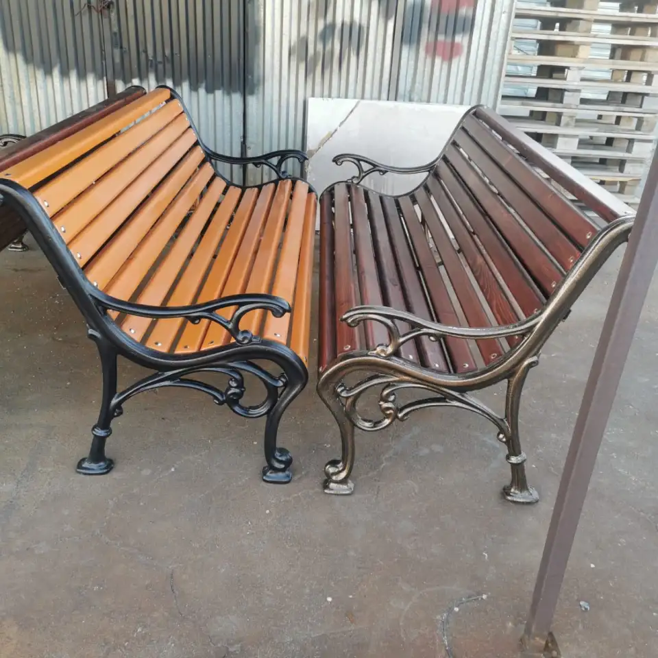 Скамья чугунная с подлокотниками  Лавочка чугунная с подлокотниками, фотография 3