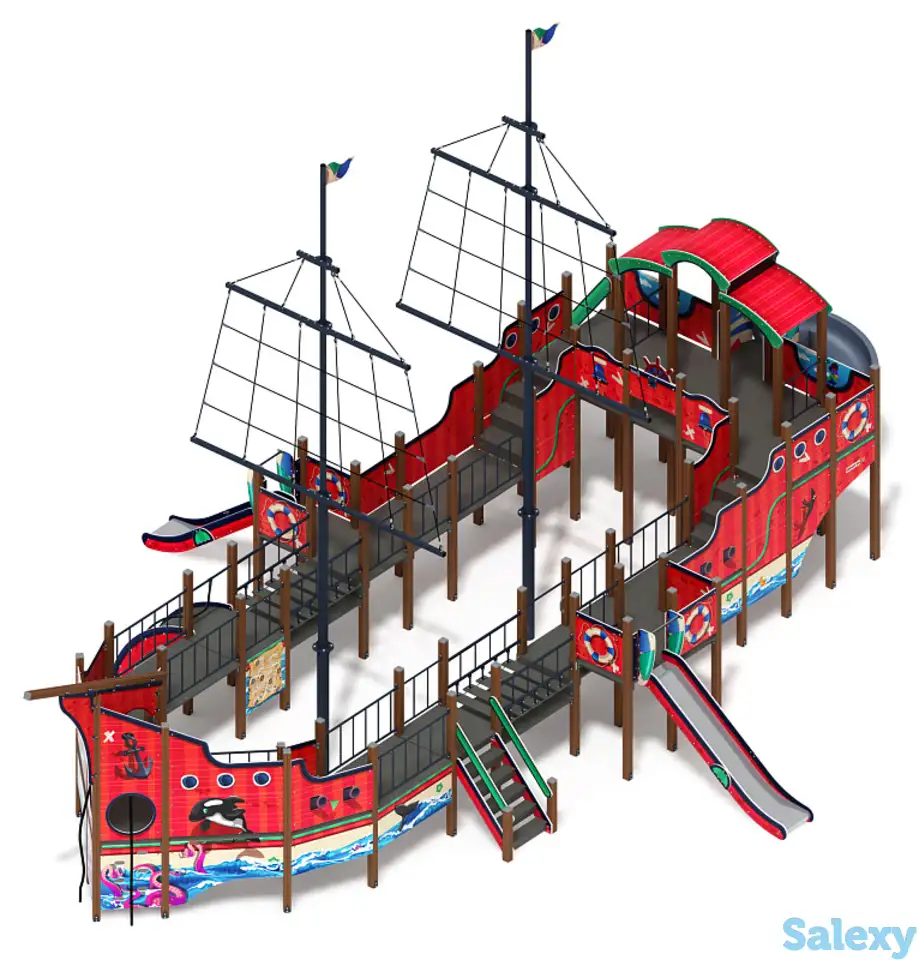 Флагман (мульт) - дик 2.03.3.03-10 - игровой комплекс - h=1200 h=1500 h=2000, фотография 1