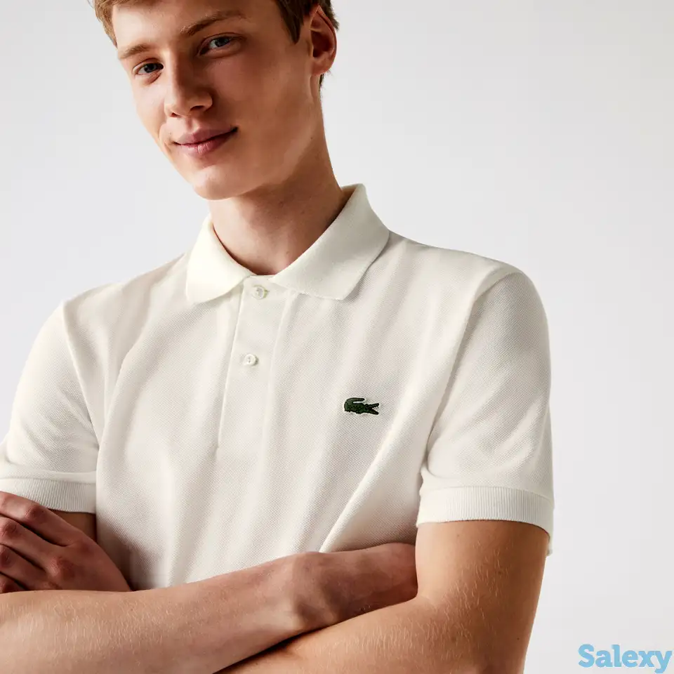 Мужское поло lacoste l.12.21 original classic fit, фотография 1