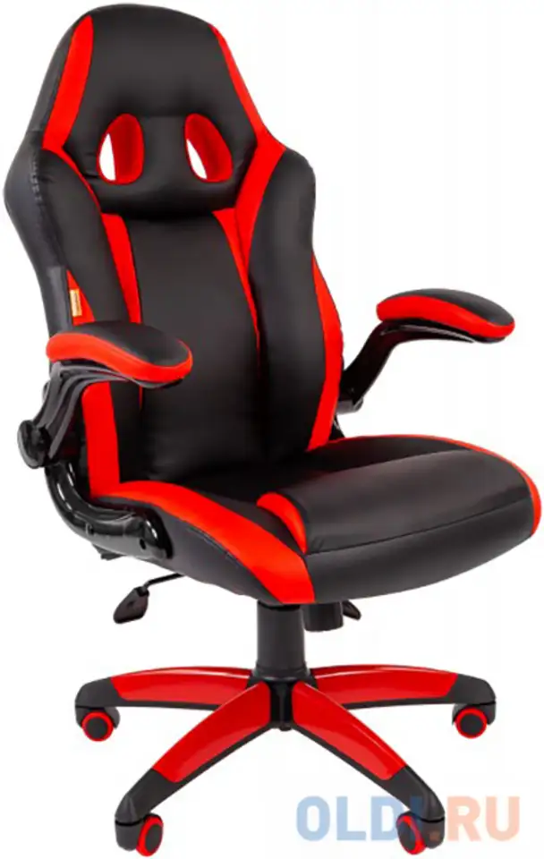 Офисное кресло chairman   game 15 россия экопремиум черный/красный (7022777), фотография 1