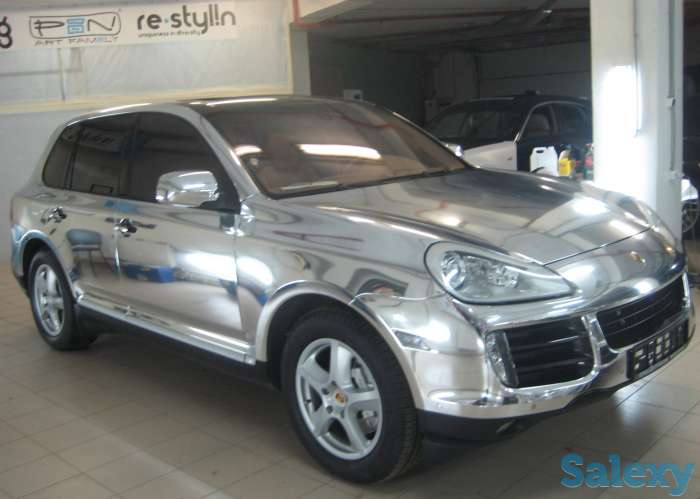 Хром золото и серебро авто пленка, фотография 1