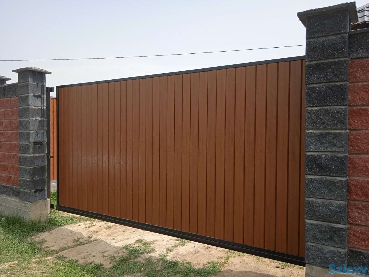 Откатные ворота, автоматика, фотография 1