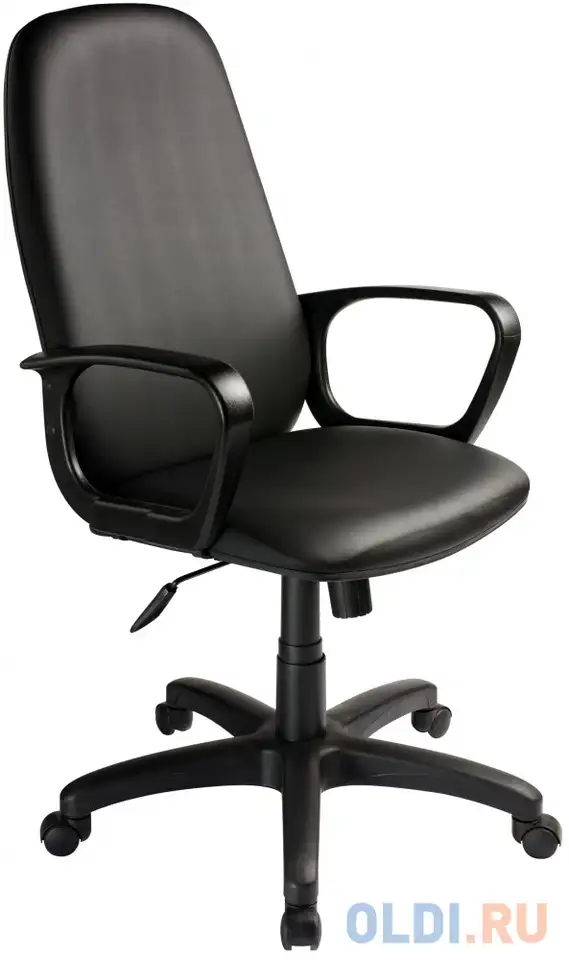 Кресло бюрократ ch-808axsn/or-16 искусственная кожа черный, фотография 1