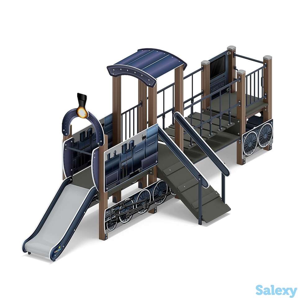 Детский игровой комплекс «паровозик» дик 1.03.5.01-15 h=750, фотография 1