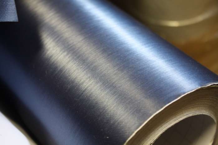 Виниловая пленка алюминий синий, фотография 3