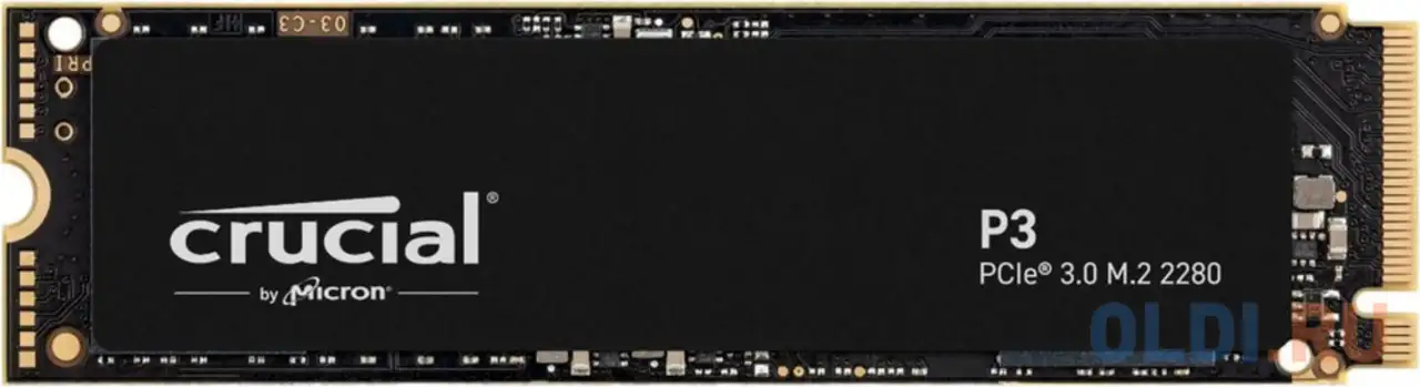 Ssd накопитель crucial p3 2 tb pci-e 3.0 x4, фотография 1