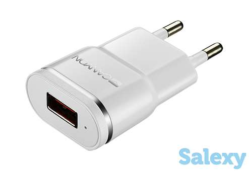 Сетевое зарядное устройство canyon universal 1xusb ac charger 5v-1a cne-cha01ws. белый, фотография 2