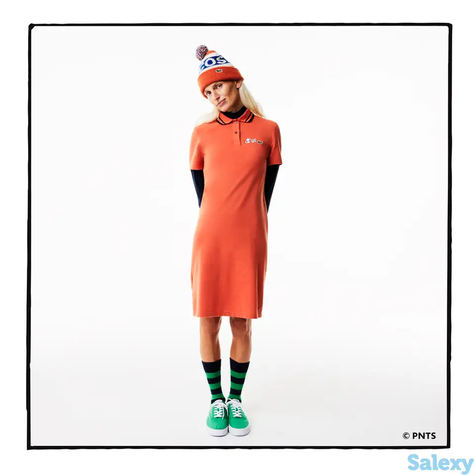 Женское платье-поло lacoste x peanuts из органического хлопка, фотография 1