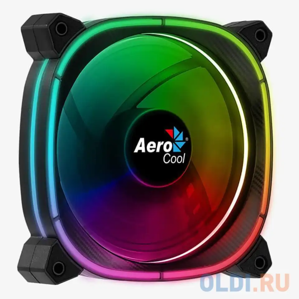 Вентилятор aerocool astro 12 argb (120мм, 17.5db, 1000rpm, 6 pin, подсветка), фотография 1