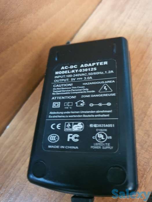 Адаптор, адаптер 5V-3A блок питания, фотография 2