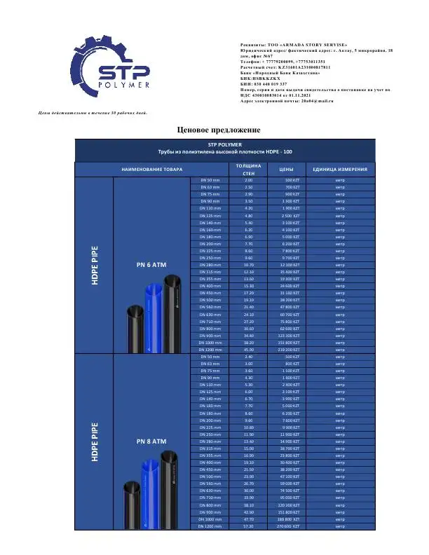 Компания реализует трубы из полиэтилена высокой плотности, фотография 1