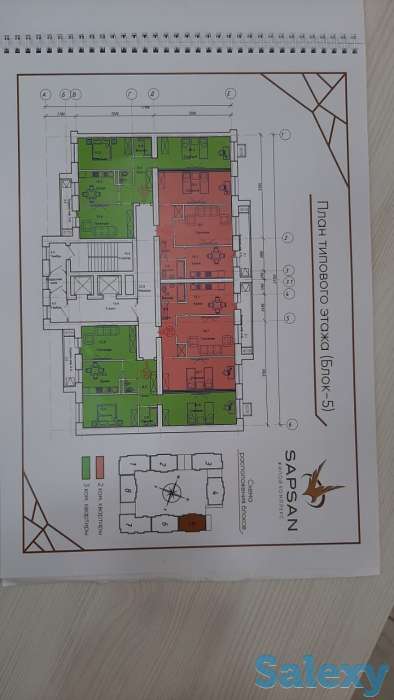 Продам 1-2 х комнатную в ЖК САПСАН, просп. Тауелсиздик, уч. 34/8, фотография 7