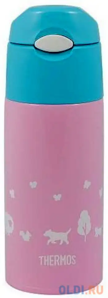 Термос thermos fhl-401f lp 0,40л голубой розовый, фотография 1