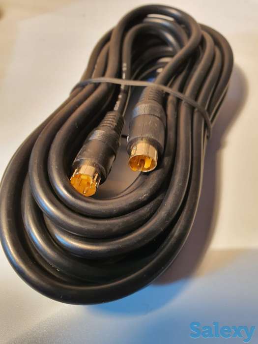 Межблочный кабель 4 DIN -4 DIN, круглый 4 контакта Премиум качество 5м, фотография 4