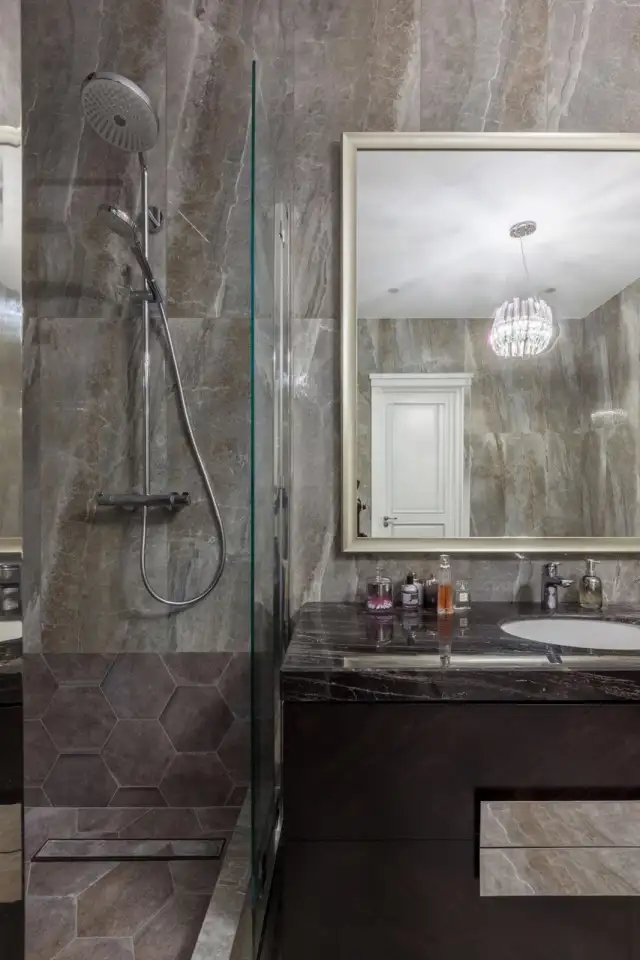 Изготовление каменных стен для домов. Стены из мрамора, гранита, оникса. Монтаж и замеры, фотография 3