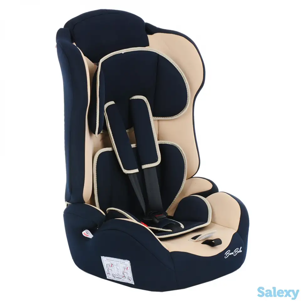 BAMBOLA Автомобильное кресло для детей 9-36 кг PRIMO Т.Синий/Бежевый 2шт/кор, фотография 1