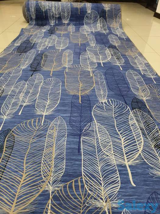 Коврик, ковровая дорожка метражом, ковер Ширина 140 см Голубой Синий, фотография 2