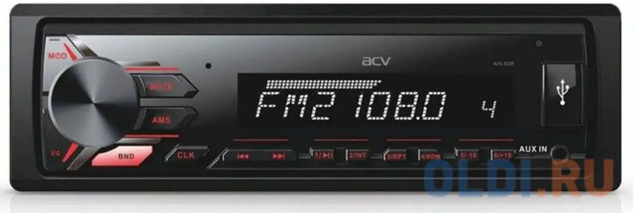 Автомагнитола acv avs-812r 1din 4x50вт, фотография 1