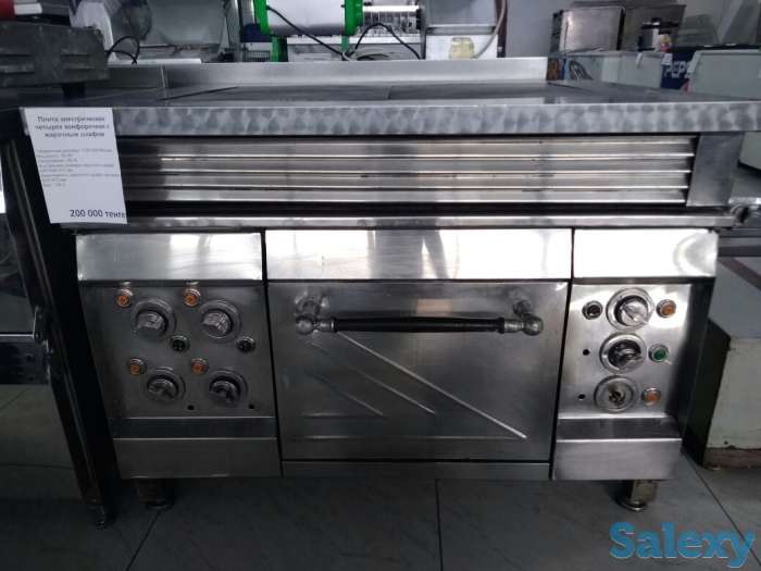 БУ: Плита электрическая четырехконфорочная с жарочным шкафом, фотография 3