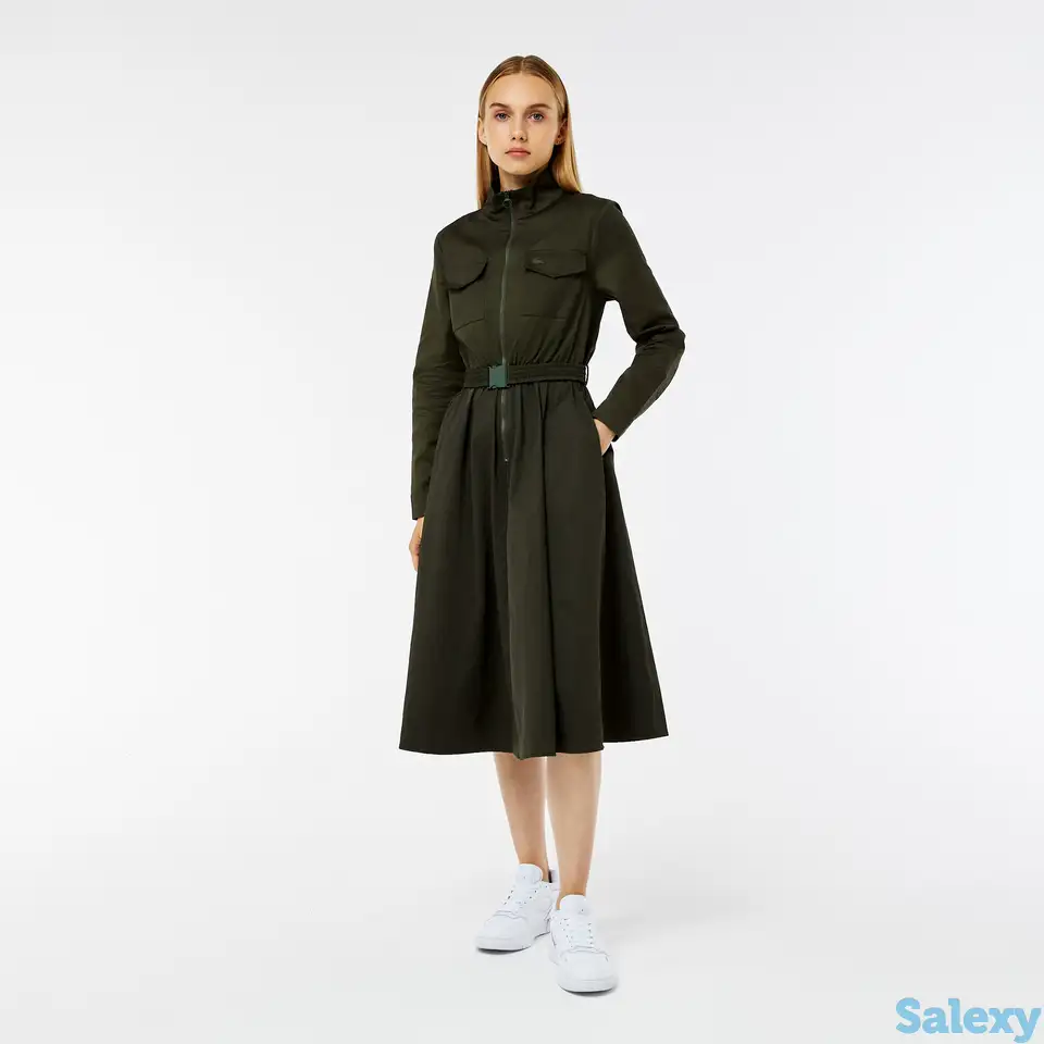 Женское платье lacoste loose fit с поясом, фотография 1