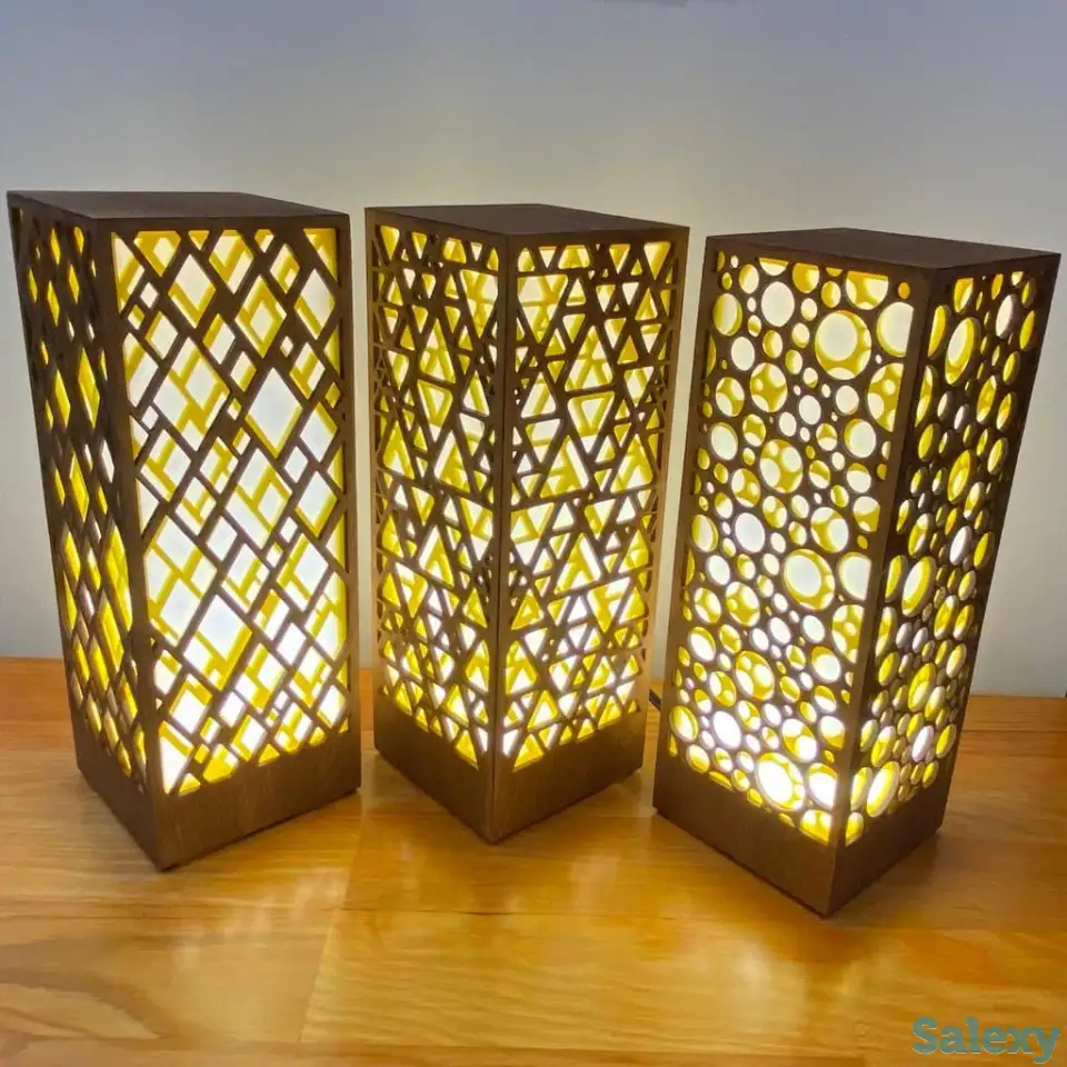 Желтый Интерьерный лампа-ночник, фотография 12